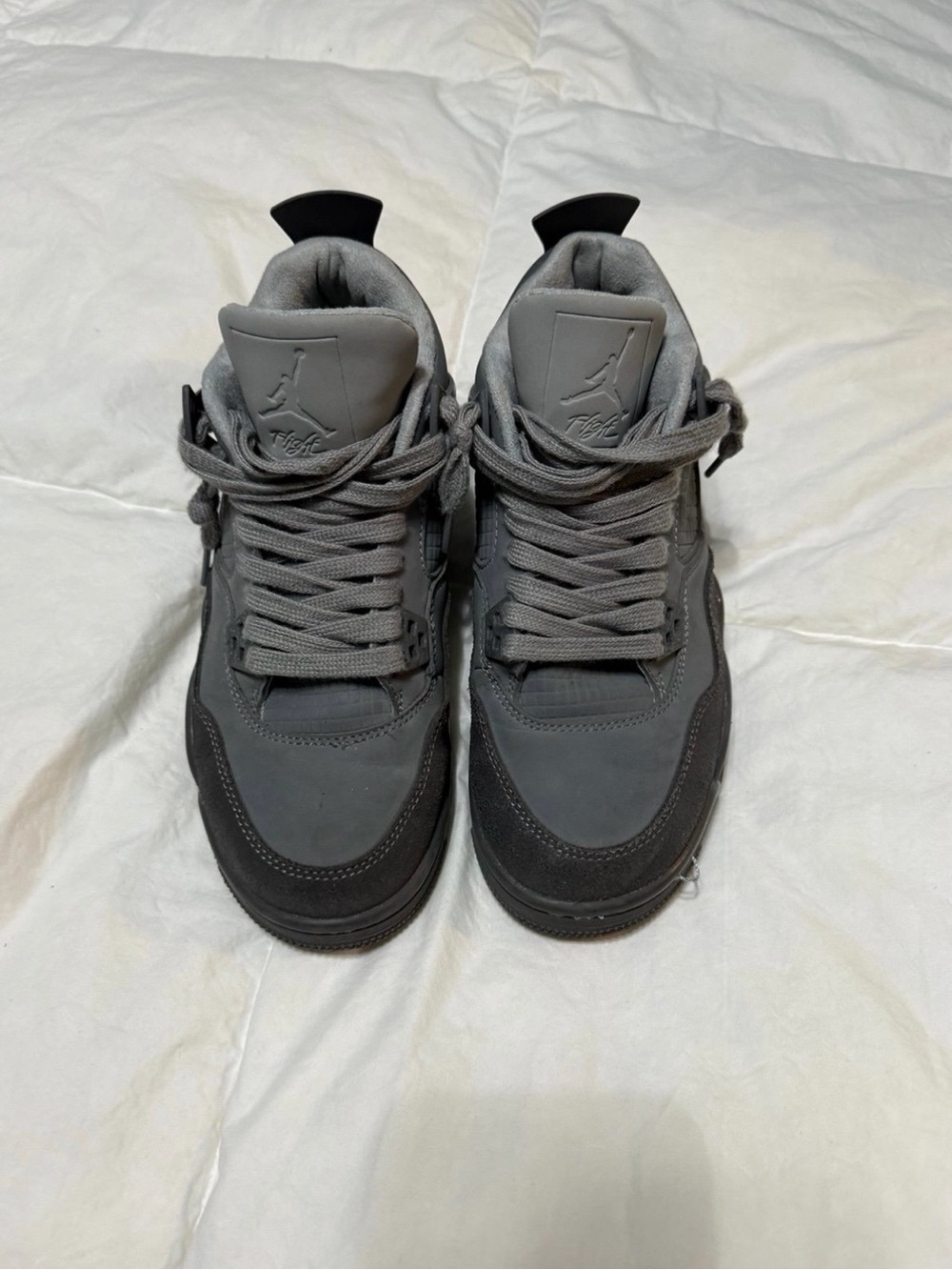 Air Jordan Style Youth Grey High-Top Sneakers
